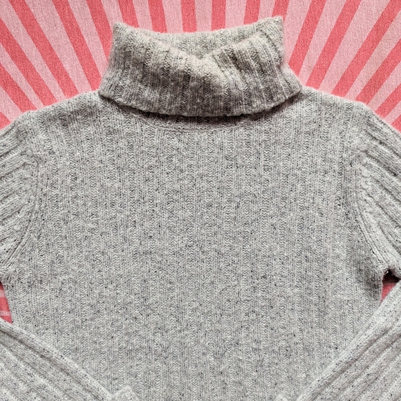 Club Monaco Grey Turtleneck Sweater - Picture 2 of 4